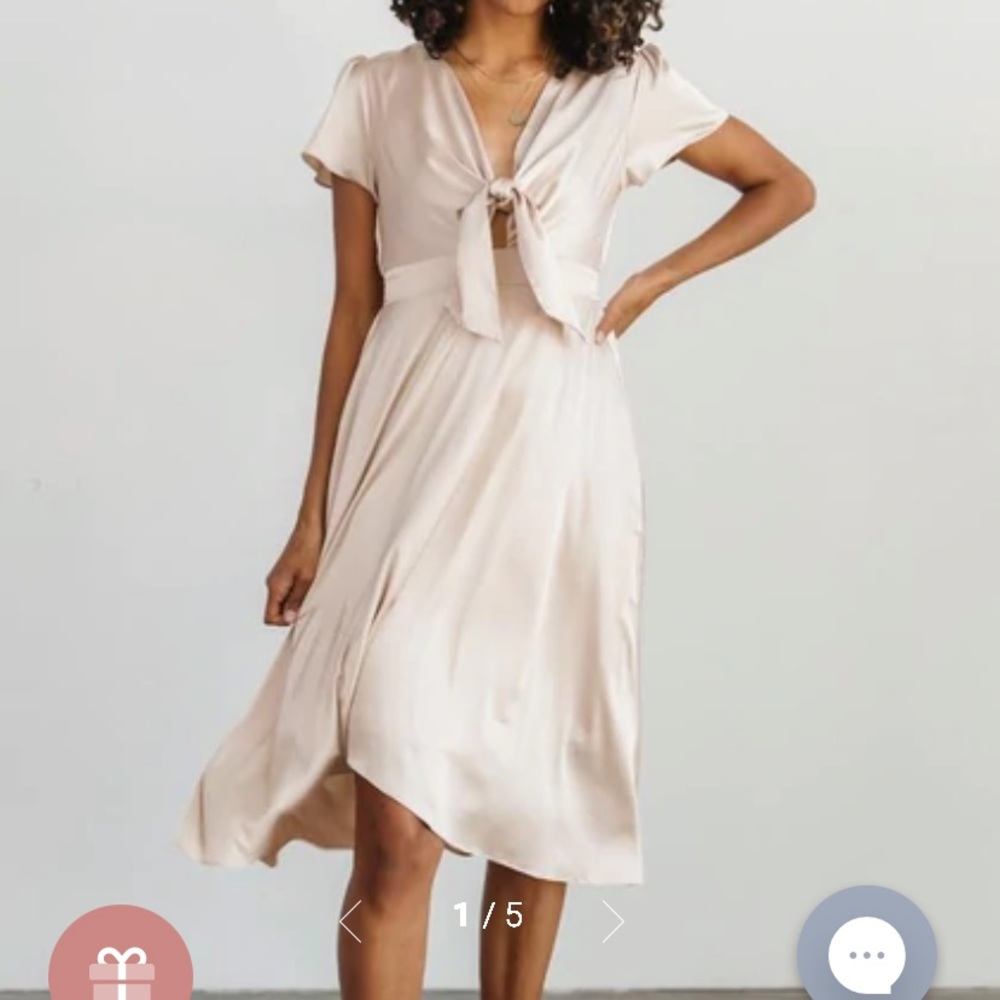NWT Baltic Born Poppy Satin Dress